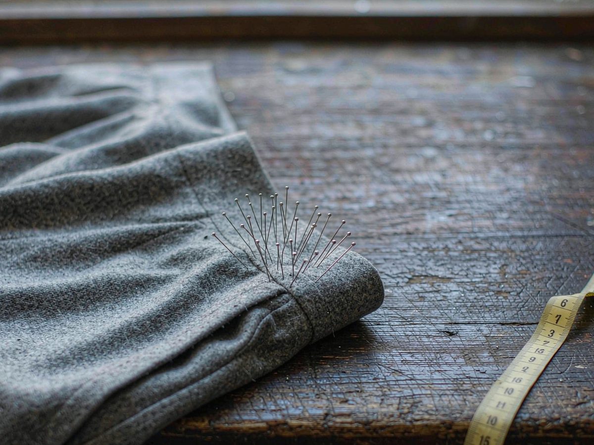 Een broek innemen bij de zijnaden